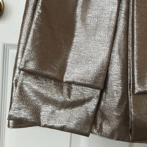 NWT ABS ALLEN SCHWARTZ Metallic Strapless Dress - Picture 4 of 8